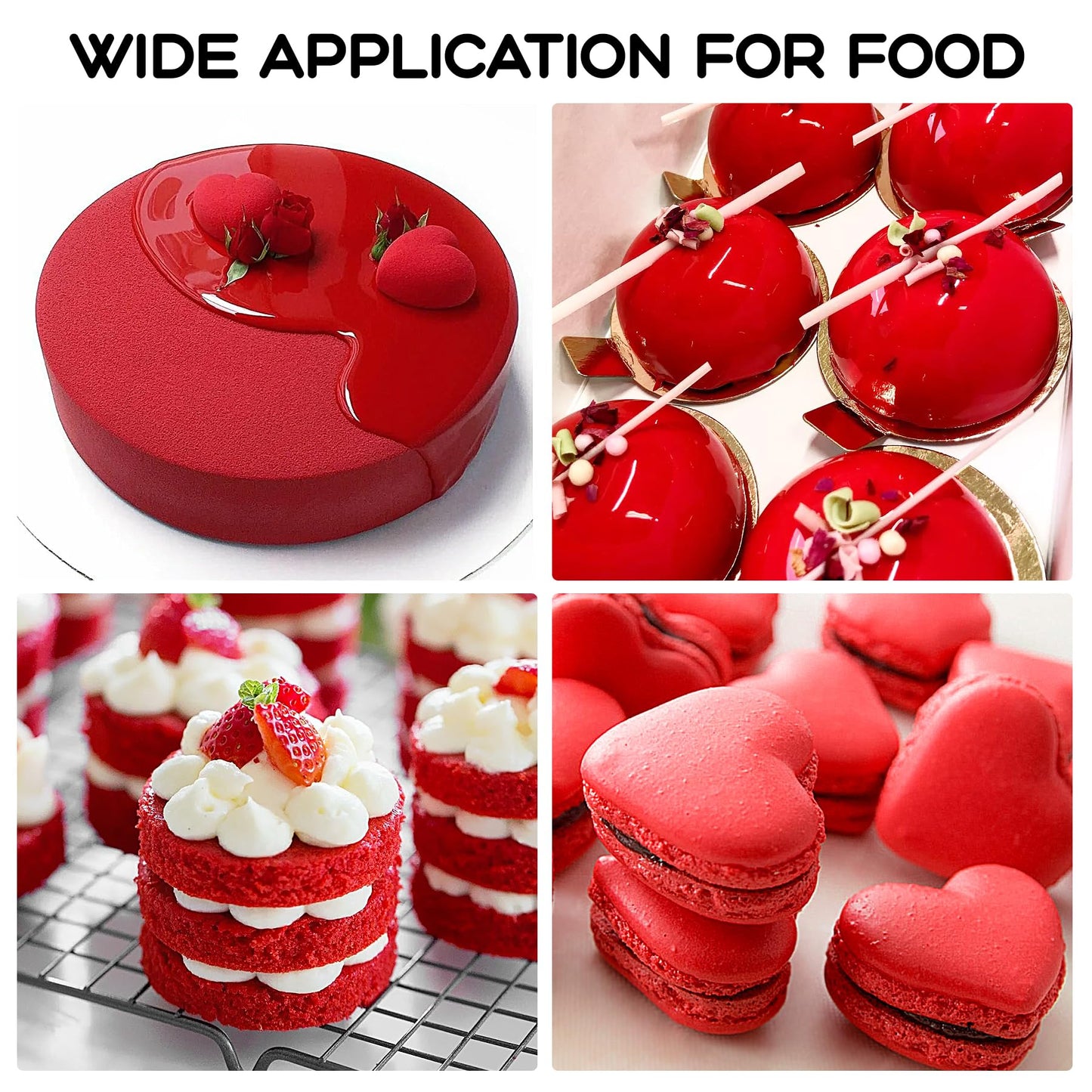 Red Gel Food Coloring 4.5 Oz Professional Grade Super Red Food Dye Concentrated Gel Food Coloring For Icing Baking Cake Decorati