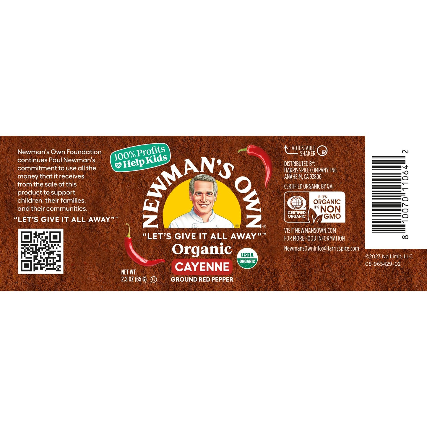 Newman'S Own Organic Ground Cayenne Pepper, Ideal For Rubs, Chili, Stews, And Hot Sauces, Usda Certified Organic, Non-Gmo, Koshe