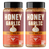Fire & Smoke Society Honey Garlic BBQ Rub, 12.5 oz (Pack of 2), Seasoning for Smoking and Grilling, Perfect for Ribs, Chicken, and Burgers