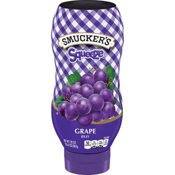 Smucker's Grape Squeezable Jelly, 20 Ounces (Pack of 12)