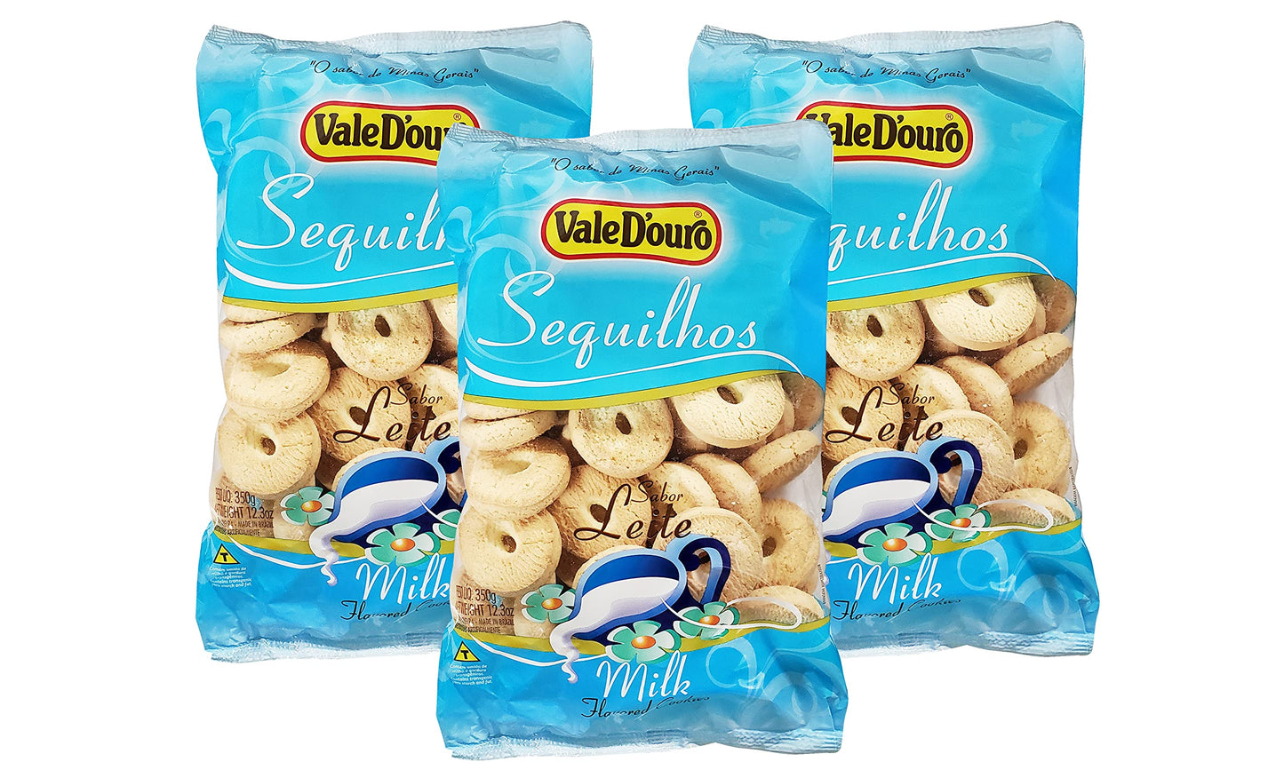 Vale Douro Sequilhos Milk Cookies - Sabor Leite (3 Pack, Total of 36.9oz)