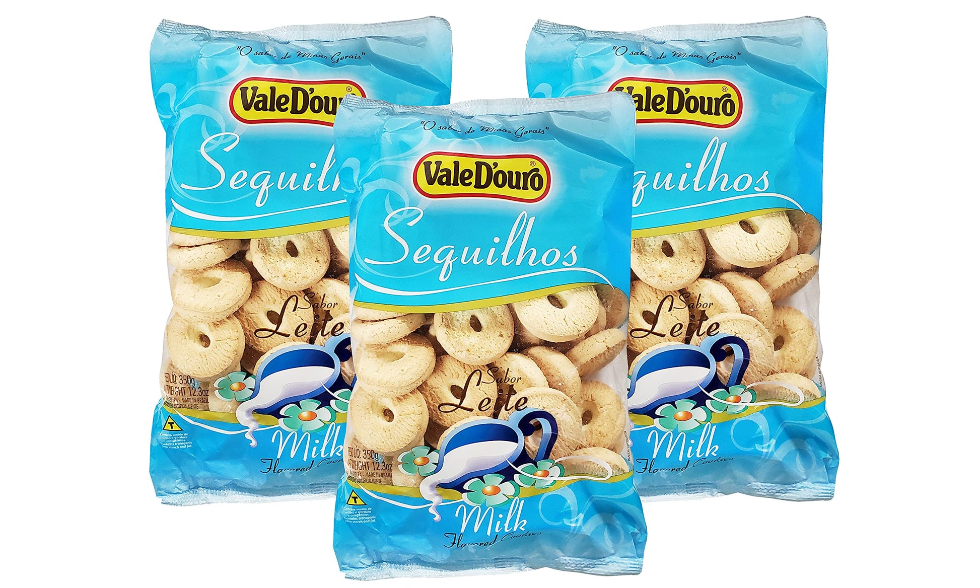 Vale Douro Sequilhos Milk Cookies - Sabor Leite (3 Pack, Total of 36.9oz)