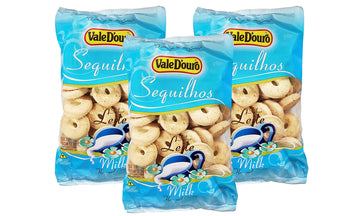 Vale Douro Sequilhos Milk Cookies - Sabor Leite (3 Pack, Total of 36.9oz)