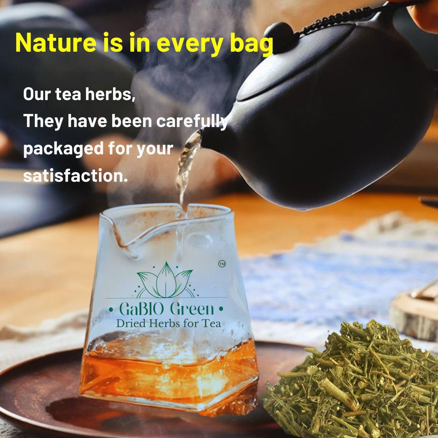 Gabio Green RUE Dried Herbs - Peruvian Ruda, Natural Tea Herbs, 4 oz Resealable Bag