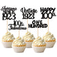 30Pcs Happy 100Th Birthday Cupcake Toppers Glitter Awesome Since 1923 One Hundred 100 Fabulous Vintage 1923 Cupcake Picksfor 80T