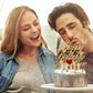 Ahaoray Happy Birthday My Love Cake Topper - Gold Glitter My Love Birthday Party Cake Decoration Supply - Lover Birthday Cake To