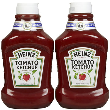 Heinz, Tomato Ketchup, 64oz Squeeze Bottle (Pack of 2)