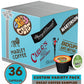 Crazy Cups Decaf Coffee Pods Variety Pack - Flavored & Unflavored Assorted Sampler  36 Count  Compatible with Keurig K-Cup malt-inspired
