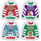 4Es Novelty Humorous Christmas Poop Candy Breath Mint Tins  4 Pack Ugly Sweater Tins Funny Christmas Candy Stocking Stuffer for Kids Teens mature-themeds Boys Girls Unique Funny Gag Gift White Elephant Gift Exchange for Men Women