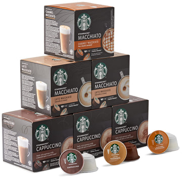 Starbucks Variety Pack Coffee Pods By Nescaf   Dolce Gusto (Pack Of 6, Total 72 Pods)
