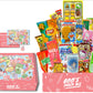 Boos Mystery Snack Box 40 Pieces, 14 Full-Size Snacks. Including Mochi , Mini Ice Cream Cone, Asian Noodles, Soda, Variety Of Sa