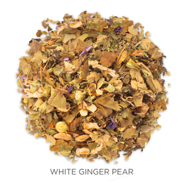 Tea Fort   Organic White Tea White Ginger Pear, 2.82 Ounce Loose Leaf Tea Canister