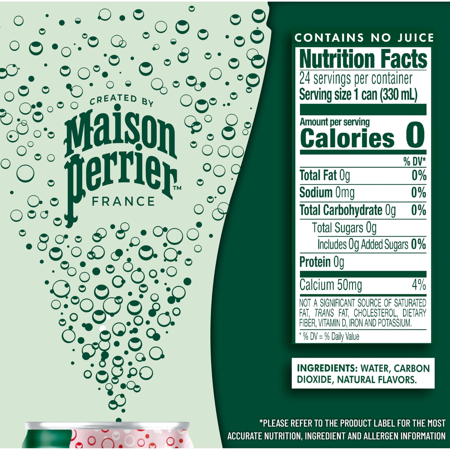 Maison Perrier Strawberry Flavored Sparkling Water, 11.15 Fl Oz Cans, 8 Count, Pack of 3