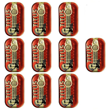 Titus Sardines 4.4 Ounce (125G) 10 Packs