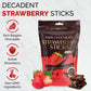 BEEMAX Belgian Chocolate Covered Fruit Sticks - Gourmet Dried Fruit Treat, 3.5 oz Pouch, Dark Chocolate, Non-GMO