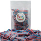 Variety Color Sour Gummy Belts (Blazpberry Red & Blue Raspberry, 1 LB)