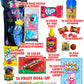Blue Raspberry Pickle Kit-W/Cotton Candy Crunch-Candy Gift Pouch-(13 Pcs) Birthday Gifts For Kids-Tiktok Trend Items By Food Crush (Blue Raz Pickle Kit)