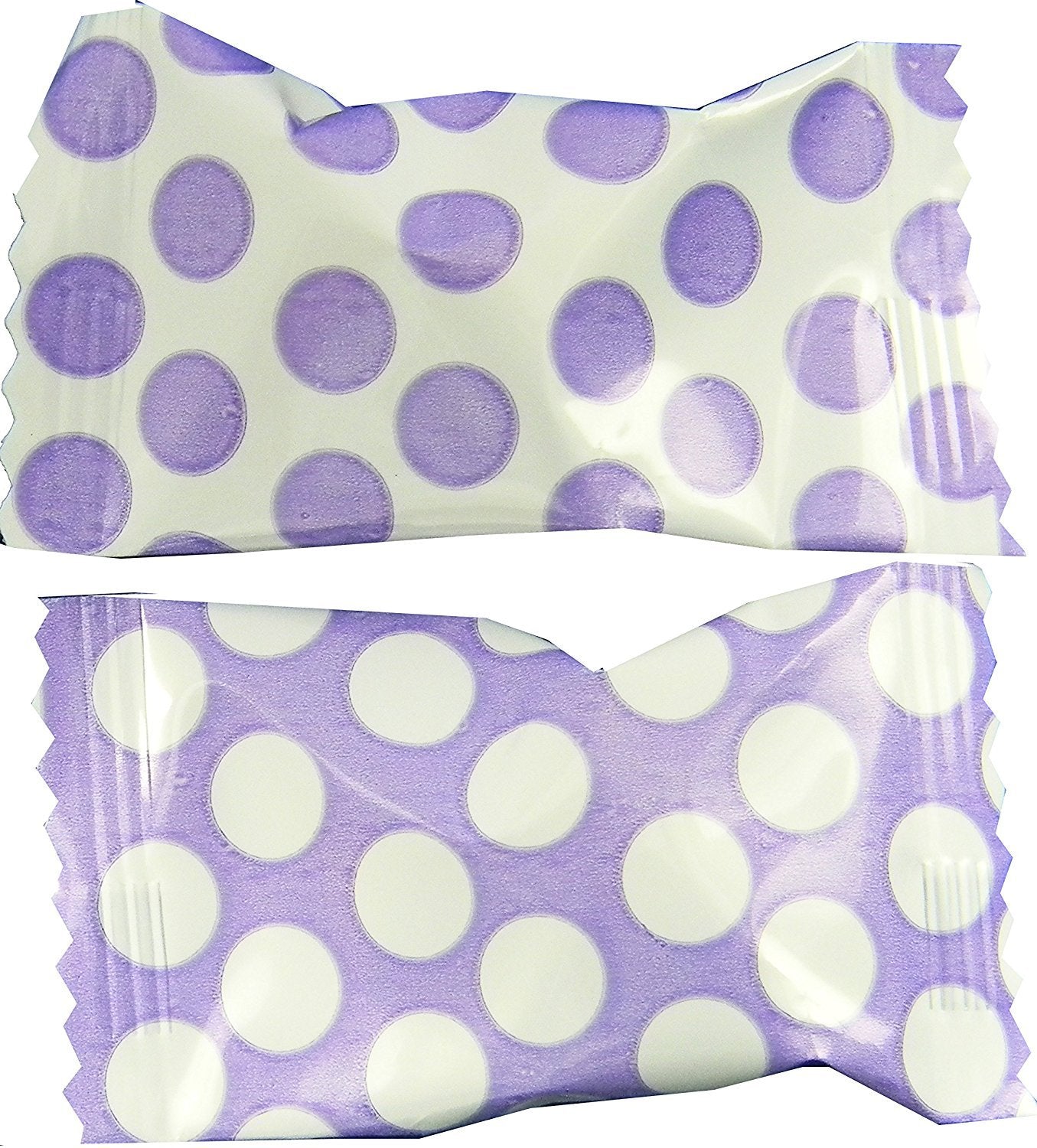 Party Sweets Big Dots Lavender Buttermints By Hospitality Mints, Appx 300 Mints, 7-Ounce Bags (Pack Of 6), White