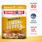 Bumble Bee Lemon & Pepper Seasoned Tuna, 2.5 oz Pouches (Pack of 12) - Ready to Eat - Wild Caught Tuna Packet - 17g Protein per