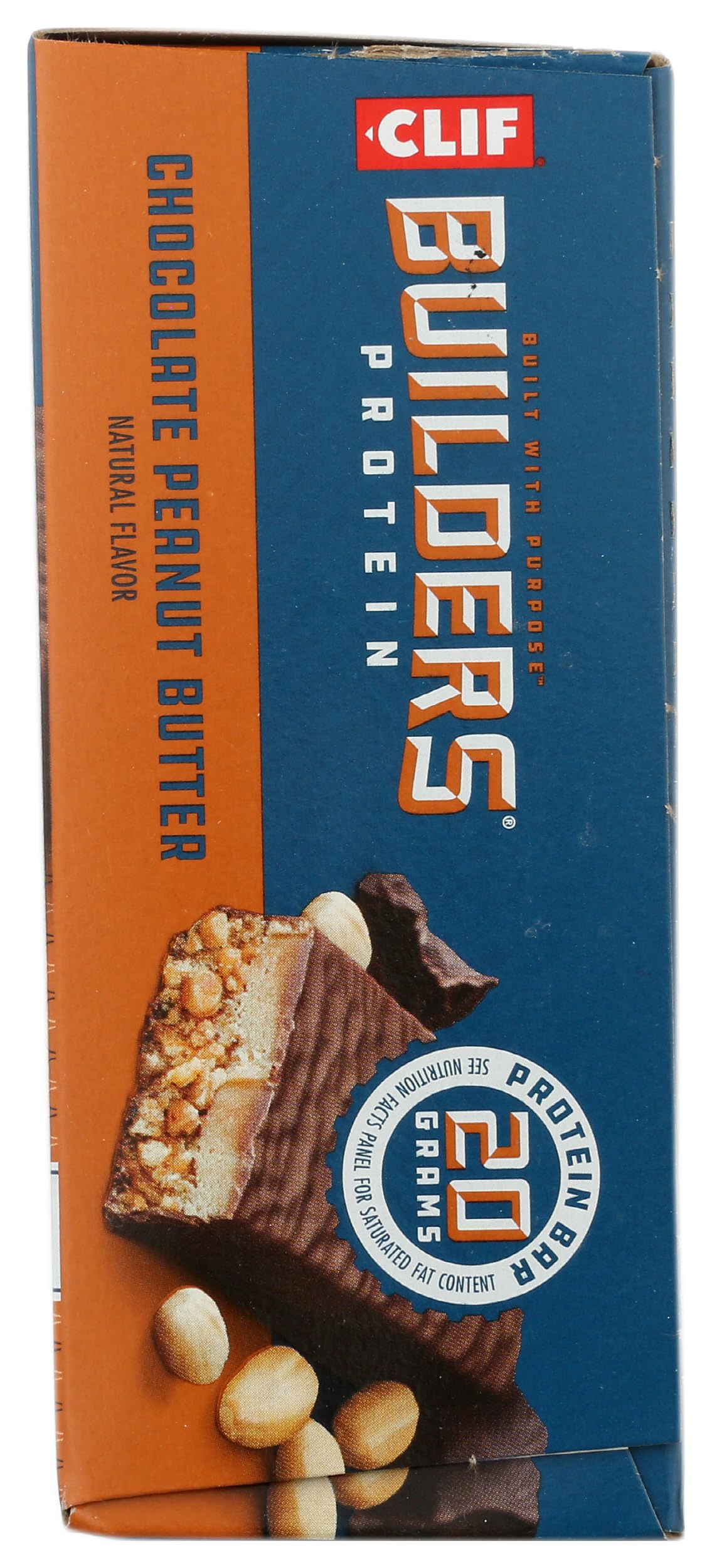 Clif, Builders Chocolate Peanut Butter Bar 6 Count, 2.4 Ounce