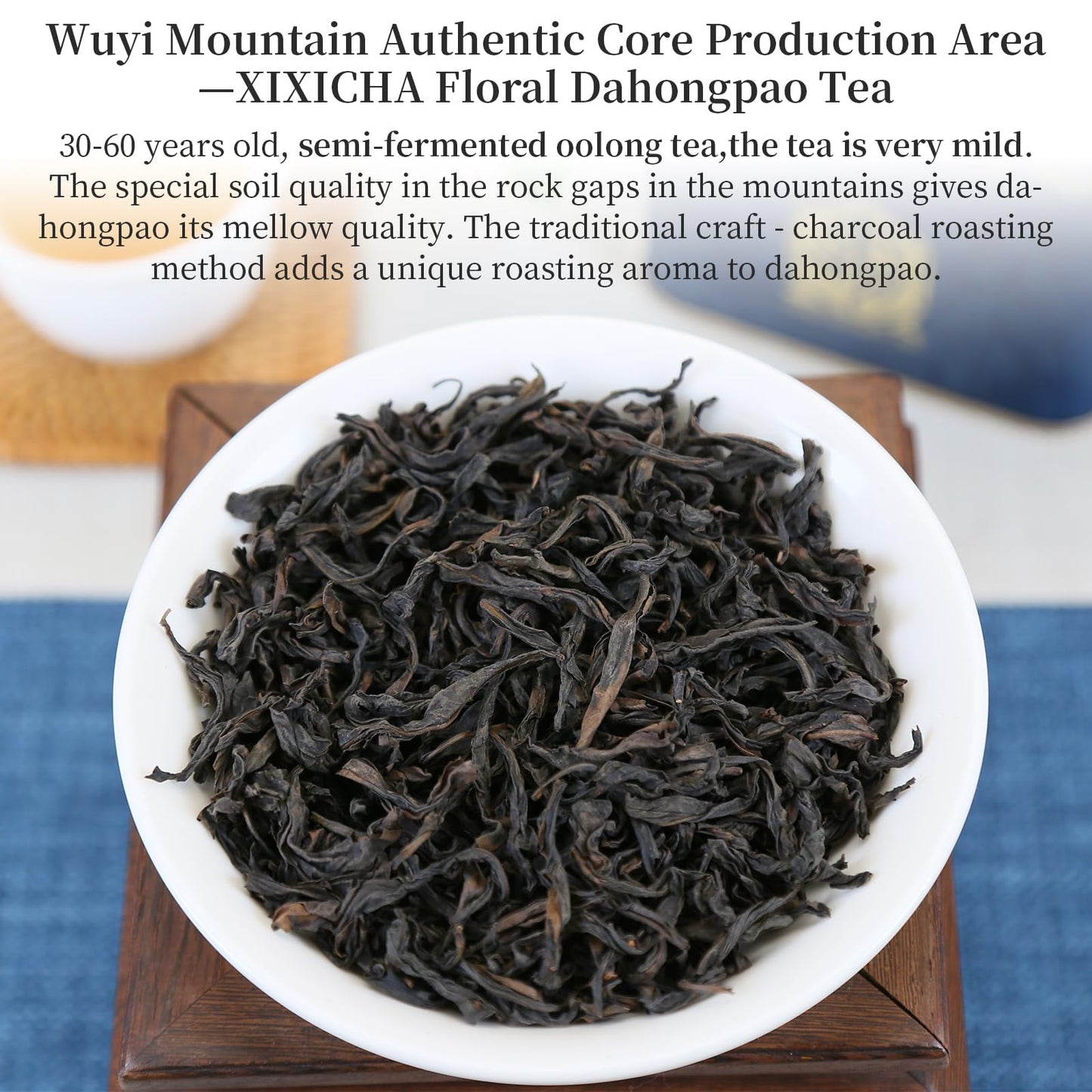 Xixicha Dahongpao Oolong Tea Grade Aaa (Super Grade) Floral Dahongpao 4.23Oz (120G) China Wuyi Mountain Flower Fragrance Big Red