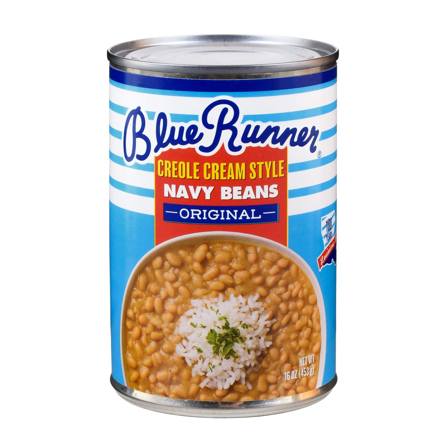 Blue Runner Creole Cream Style Navy Beans 16 Ounce (Pack Of 12)