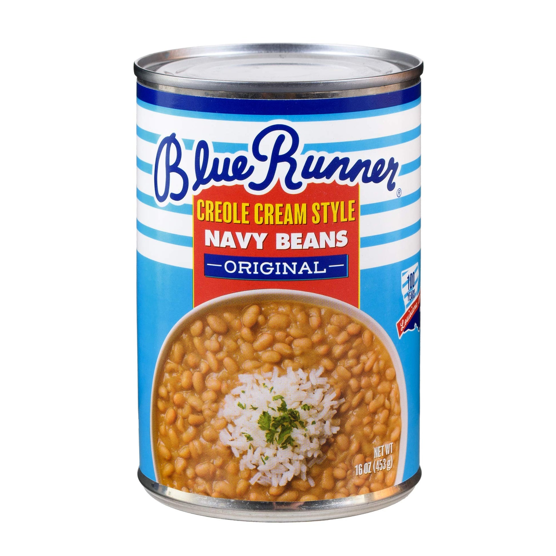 Blue Runner Creole Cream Style Navy Beans 16 Ounce (Pack Of 12)