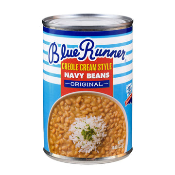 Blue Runner Creole Cream Style Navy Beans 16 Ounce (Pack Of 12)