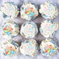 Keaziu 40 Pack Edible Cupcake Toppers - Easter Bunny Party Decorations - Rabbit Ears - Color: Easter 2