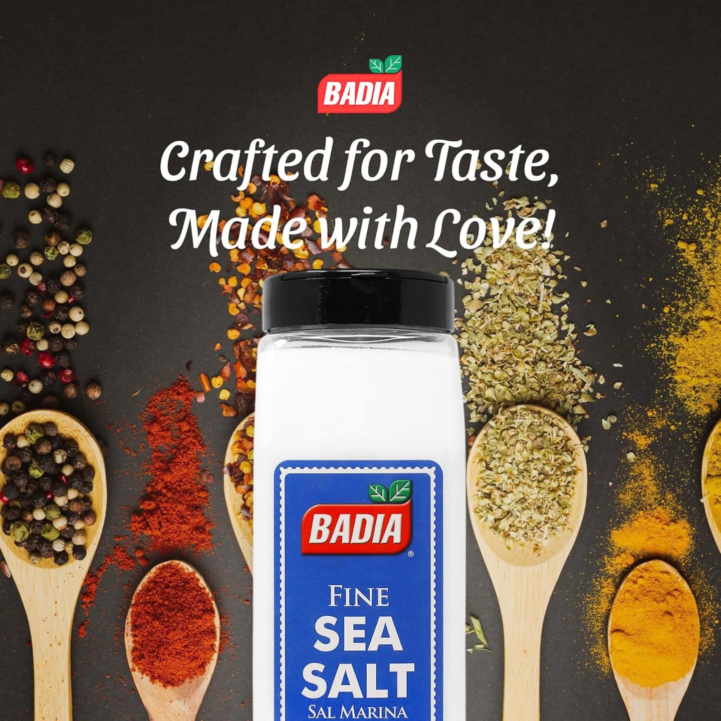 Badia Sea Salt Fine, 40 oz