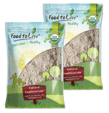 Food to Live Organic Whole Grain Buckwheat Flour, 15 Pounds - Non-GMO, Kosher, Unbleached, Unbromated, Unenriched, Stone Ground,