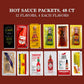 Hot Sauce Variety Pack Of 96 Condiment Packets. 8 Each Of 12 Flavors Care Package Gift Basket By Rebel Smuggling Galactic Emporium