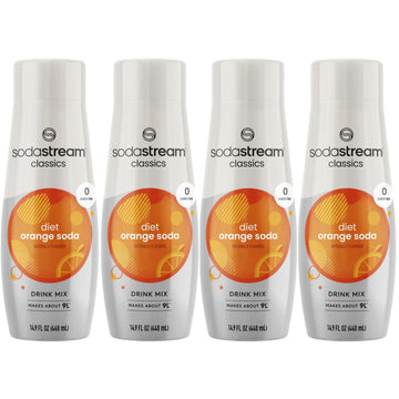 Sodastream Sparkling Drink, Diet Orange, 14.8 Fl Oz (Pack Of 4)