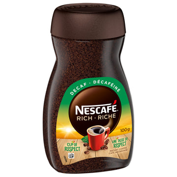 NESCAF   RICH Decaffeinated,dark roast Instant Coffee 100g