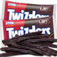Partypom Chocolate Licorice Twists, Soft & Chewy Candy Sticks, 2 Pack, 12 Oz. Each, Low Fat, Kosher Snack