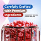 Crafty Confections Shimmer Gumballs Cherry Flavor 3 Pack 3.5 oz Pearl Red 16mm for Gumball Machines and Party Favors