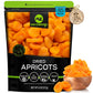 NUT CRAVINGS Dry Fruits - Sun Dried Turkish Apricots, No Sugar Added (8oz - 1 Pack) Packed Fresh in Resealable Bag - Sweet Snack