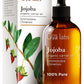 Gya Labs Organic Jojoba Oil For Skin - Vegan & Pure Jojoba Oil Organic Cold Pressed Unrefined - Jojoba Oil For Hair, Ear Stretch