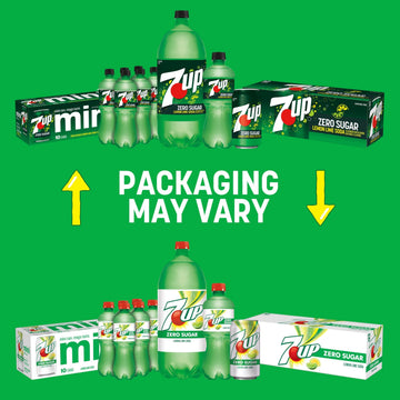 7UP Diet Lemon Lime Soda, Zero Calories, Caffeine Free, 12 Fl Oz (Pack of 8)
