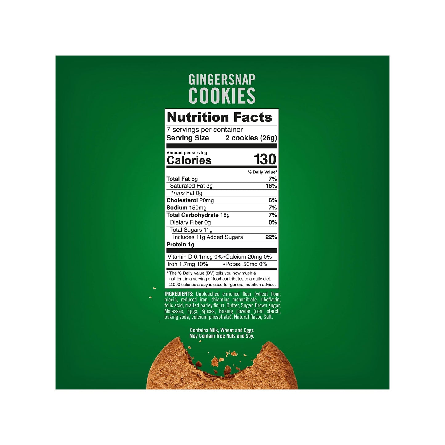 Tates Bake Shop Gingersnap Cookies  Holiday Cookies  6.5 oz