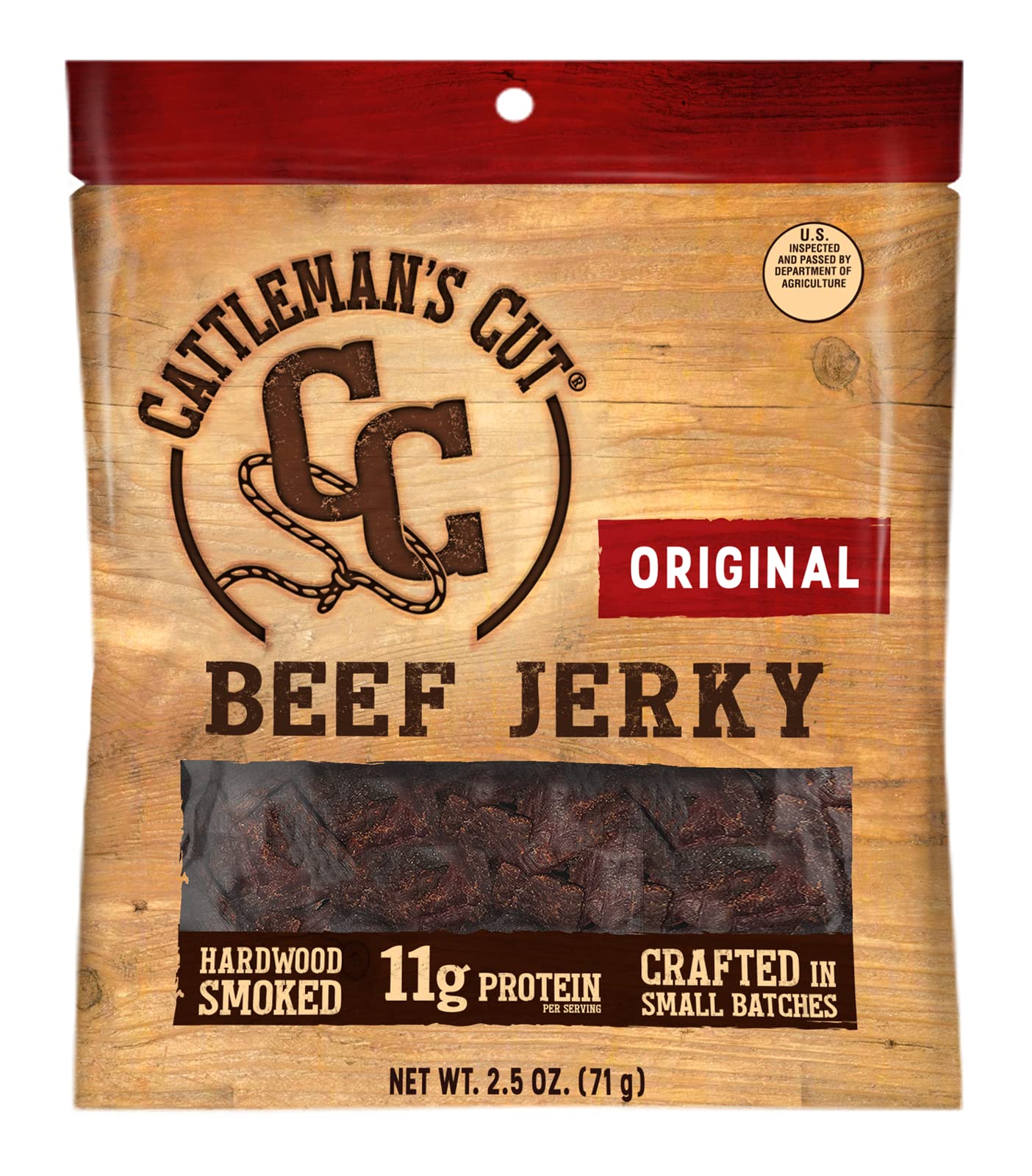 Cattleman'S Cut Original Beef Jerky, 2.5 Ounce (Pack Of 8)