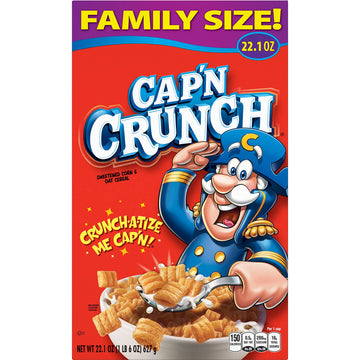 Cap'N Crunch Cereal, Original, 22.1Oz Box