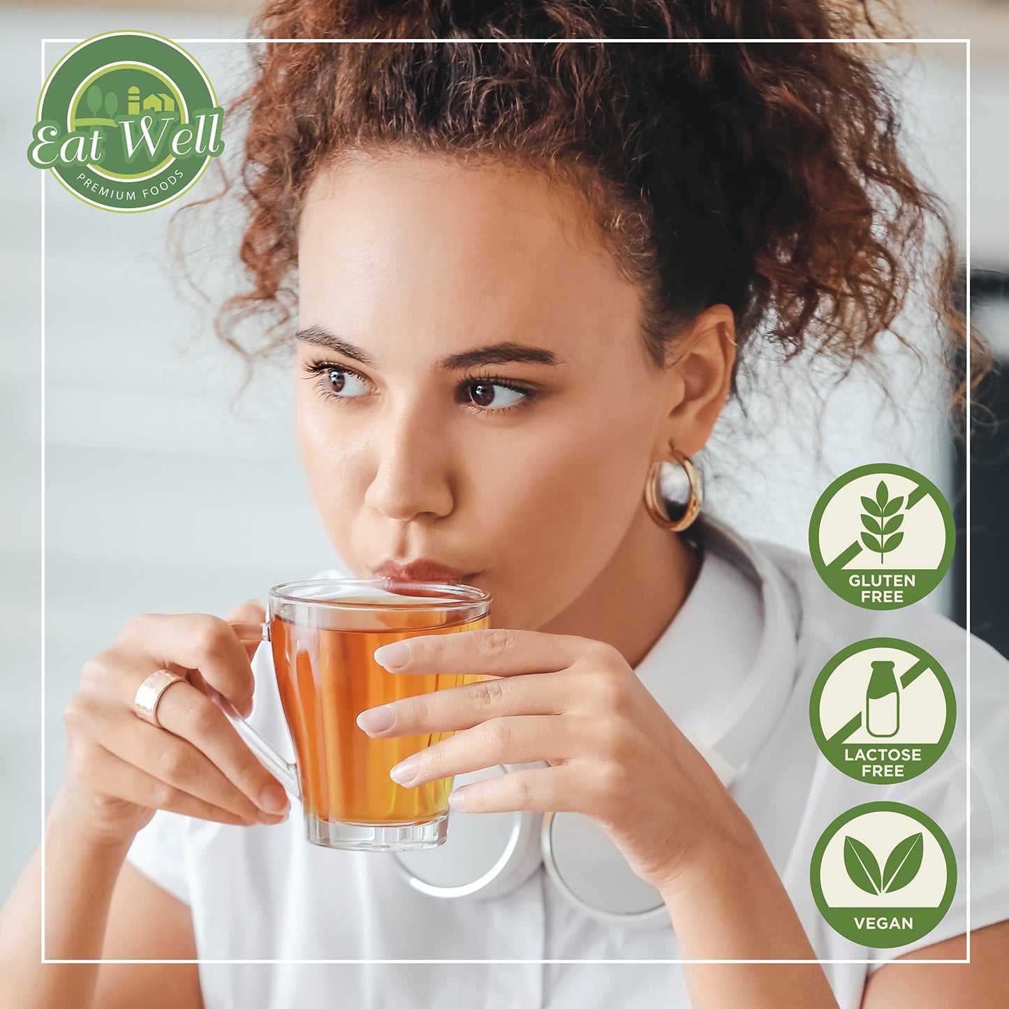 Eat Well Premium Foods Fennel Tea Bags, 100 Bags Bulk Size 7 Oz, 100% Natural Fennel Leaves Tea, Tea For Home Or Office, Herbal