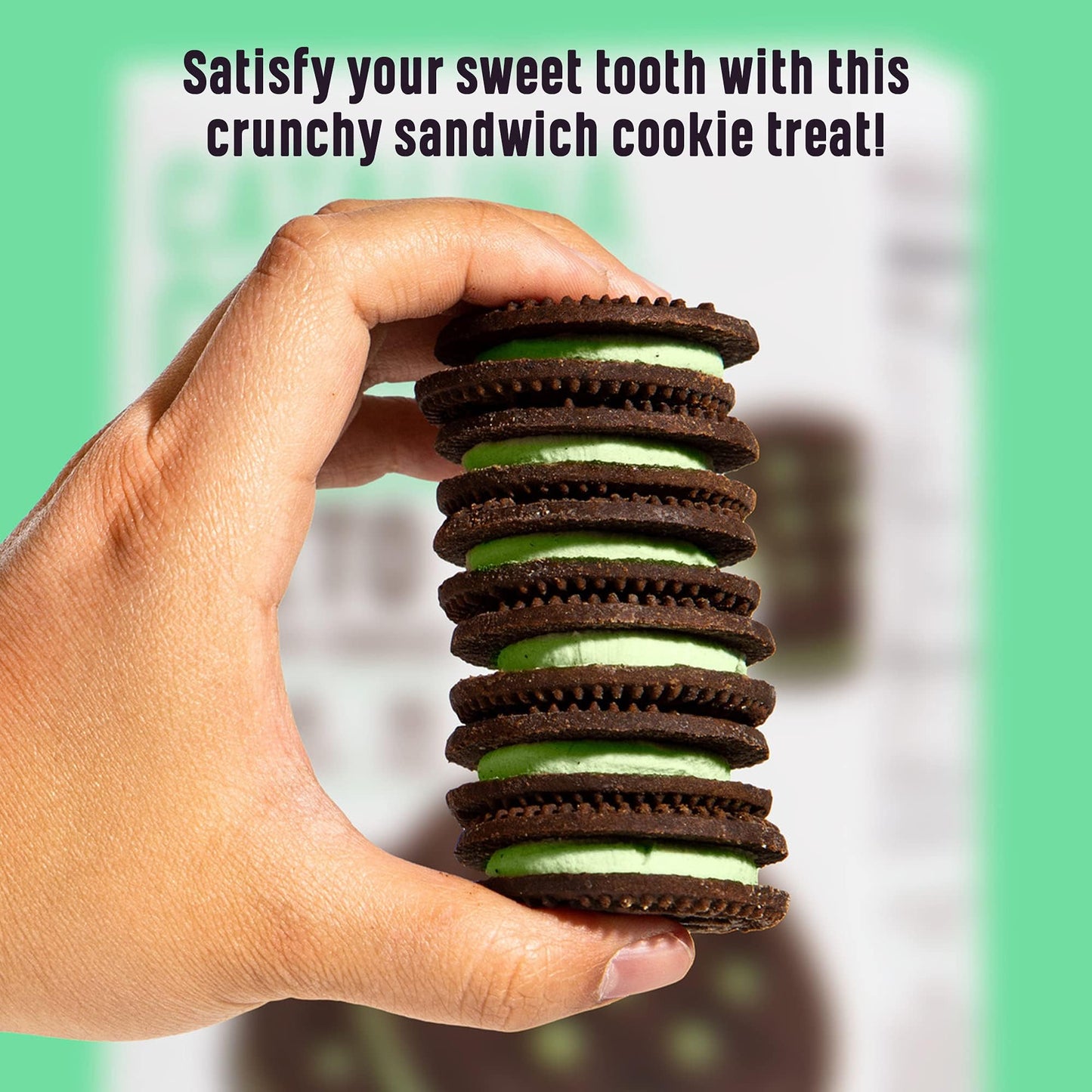 Catalina Crunch Chocolate Mint Keto Sandwich Cookies 6.8 Oz Box | Keto Snacks | Low Carb, Low Sugar | Vegan Cookies, Plant Based