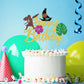 ZHUOWEISM Moana Birthday Cake Topper - Tropical Luau Decorations, Palm Leaf & Flower Design, Gold