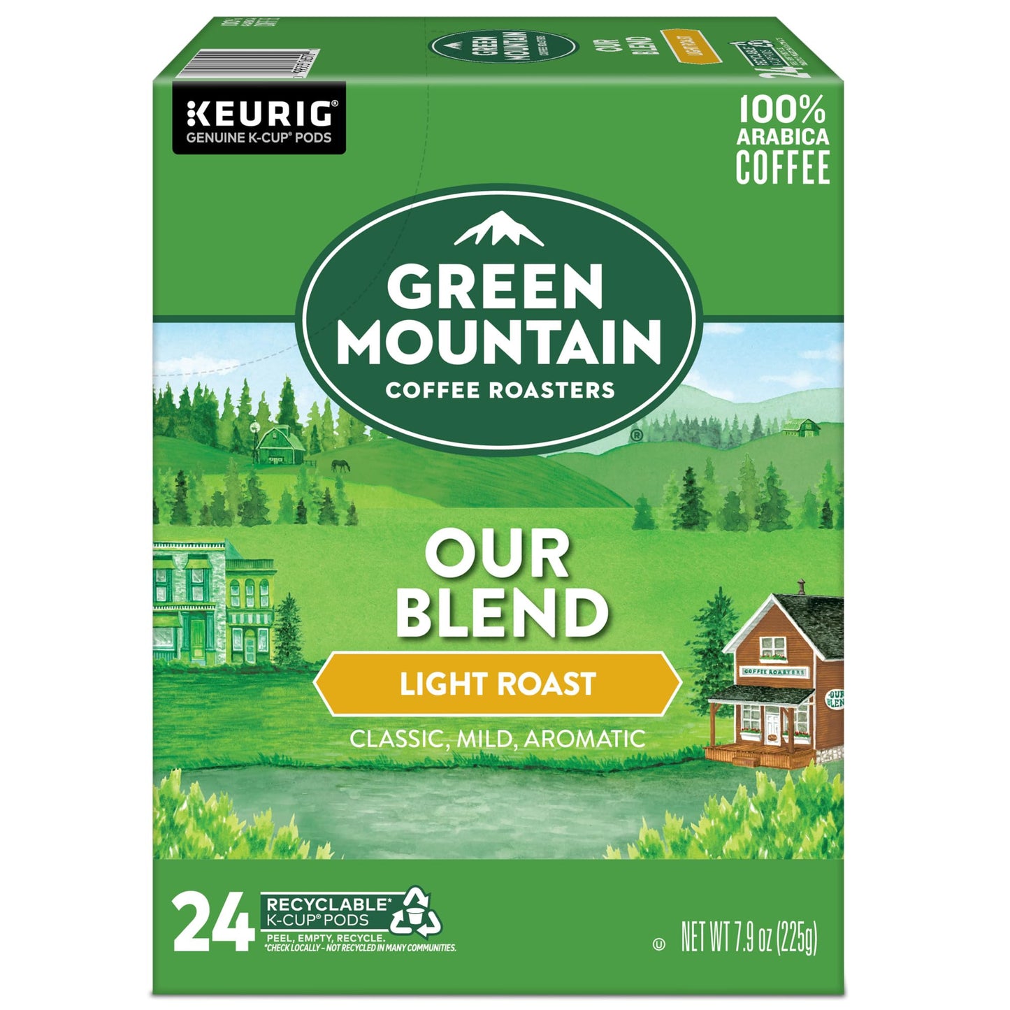 Green Mountain Coffee Roasters Our Blend Keurig Single-Serve K-Cup Pods, Light Roast Coffee, 96 Count (4 Packs of 24)