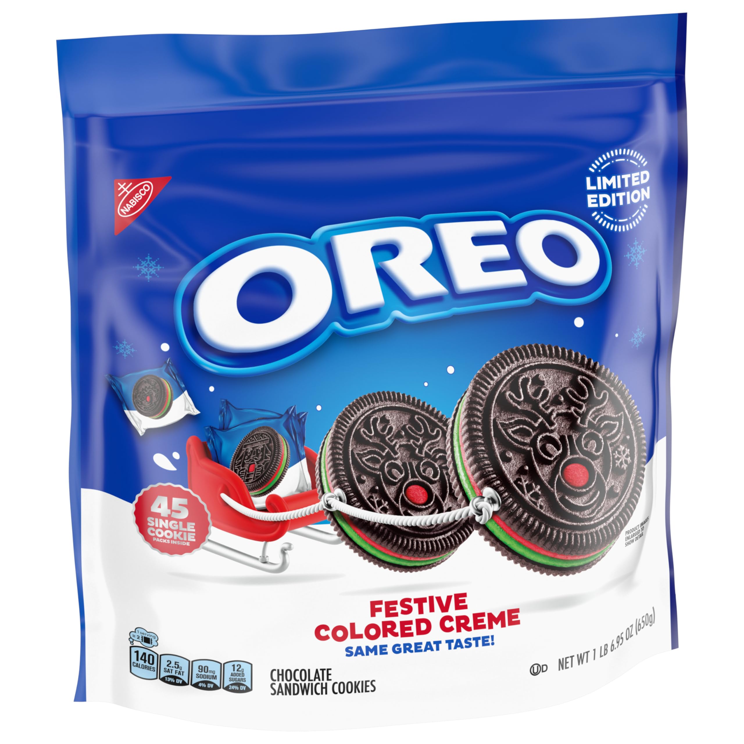 oreo様 リクエスト 2点 まとめ商品 Oreo Limited Edition Holiday Cookies, Red and Green Creme Sandwich