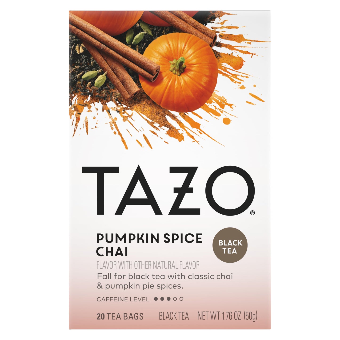 Tazo Pumpkin Spice Chai Tea Bags - 20 Bags