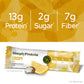 Simply Protein - Lemon Coconut Crispy Bars - Plant Based Protein Bars - Low Carb, Low Sugar, High Fiber - 13g Protein, 2g Sugar,