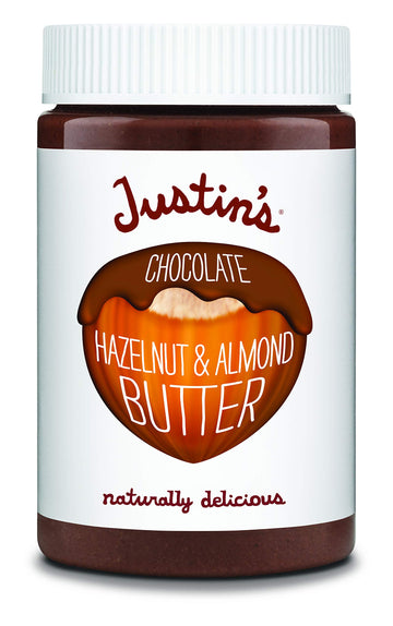 Justin'S Chocolate Hazelnut And Almond Butter, Organic Cocoa, No Stir, Gluten-Free, Responsibly Sourced, 16 Ounce (Pack Of 1)